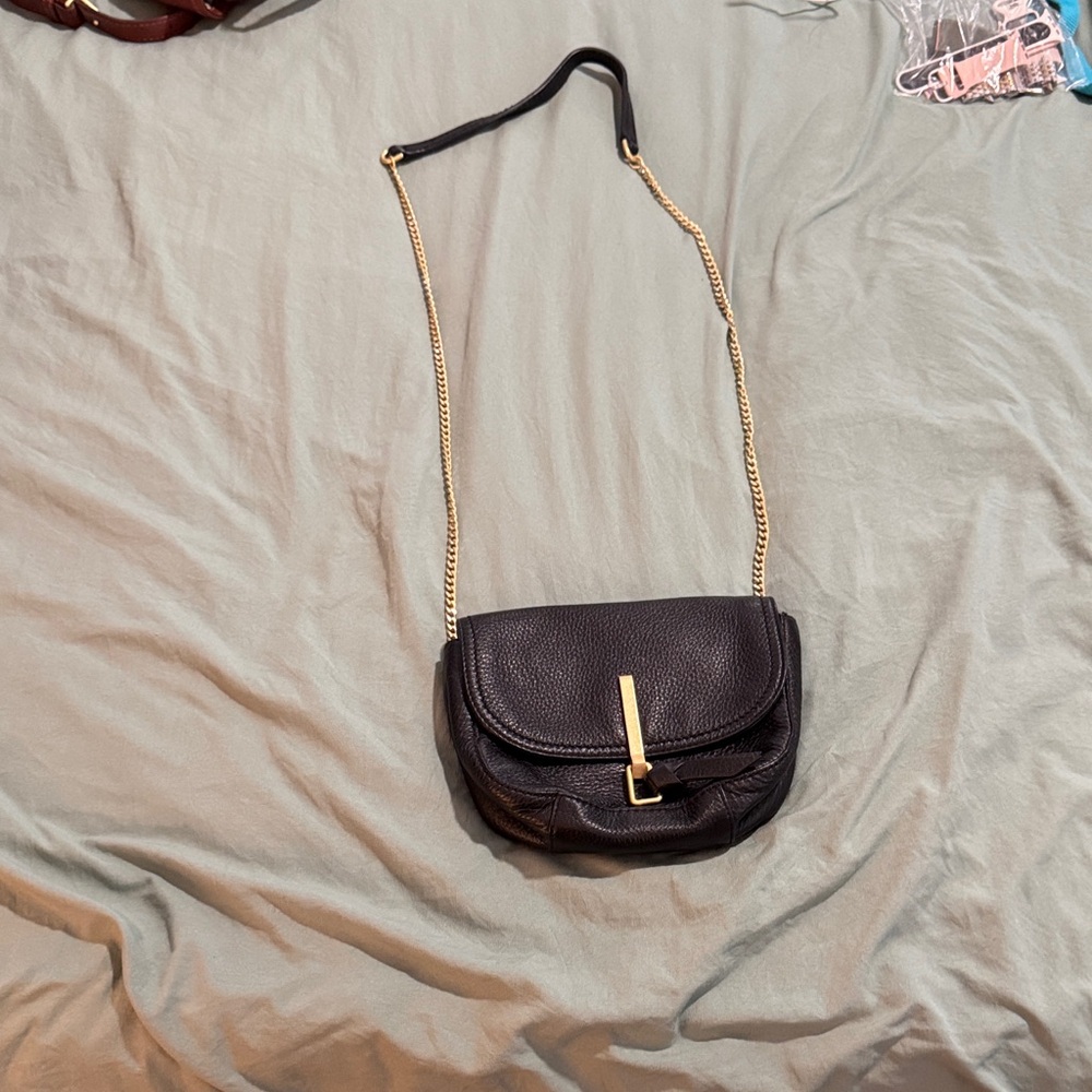 Vera Bradley Elegant Black Leather Shoulder Bag